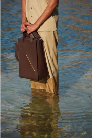 Tanned   I   Pocket Messenger V    Laptop Bag, Tote, Messenger, Crossbody  Umber  TO/PMV-UM  I Leather Bag