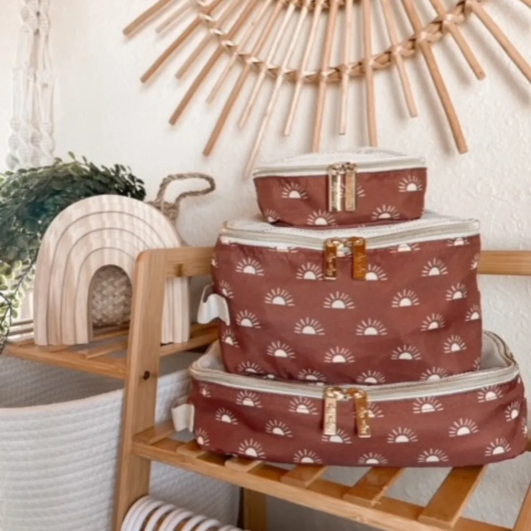 Terracotta Sun Packing Cubes