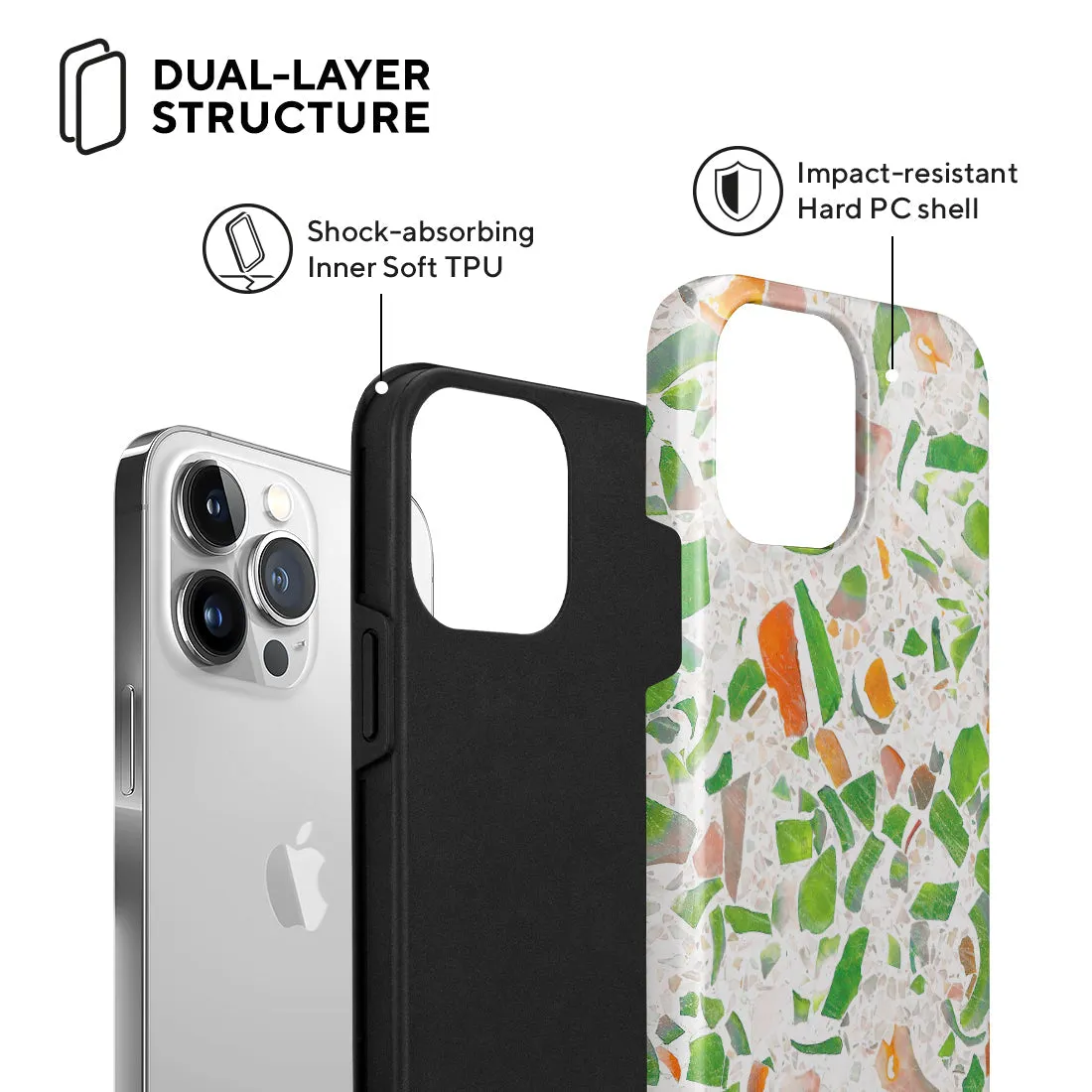 Terrazzo Green Custom - iPhone 13 Pro Max Case