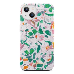 Terrazzo Lake Blue Custom - iPhone 14 Plus Case