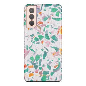 Terrazzo Lake Blue Custom - Samsung Galaxy S21 Plus 5G Case