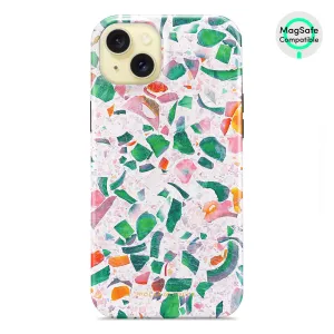 Terrazzo Lake Blue - iPhone 15 Plus Case