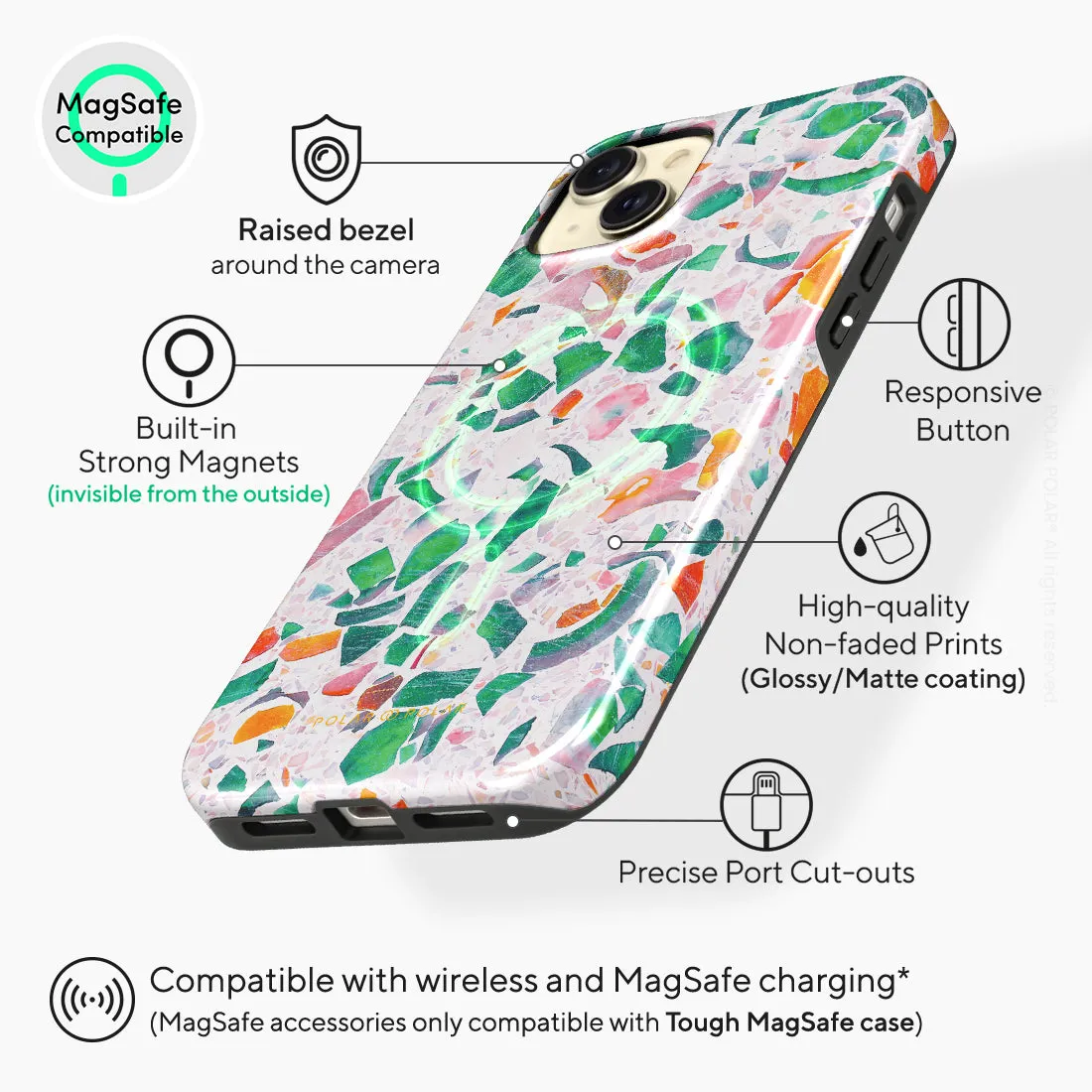 Terrazzo Lake Blue - iPhone 15 Plus Case