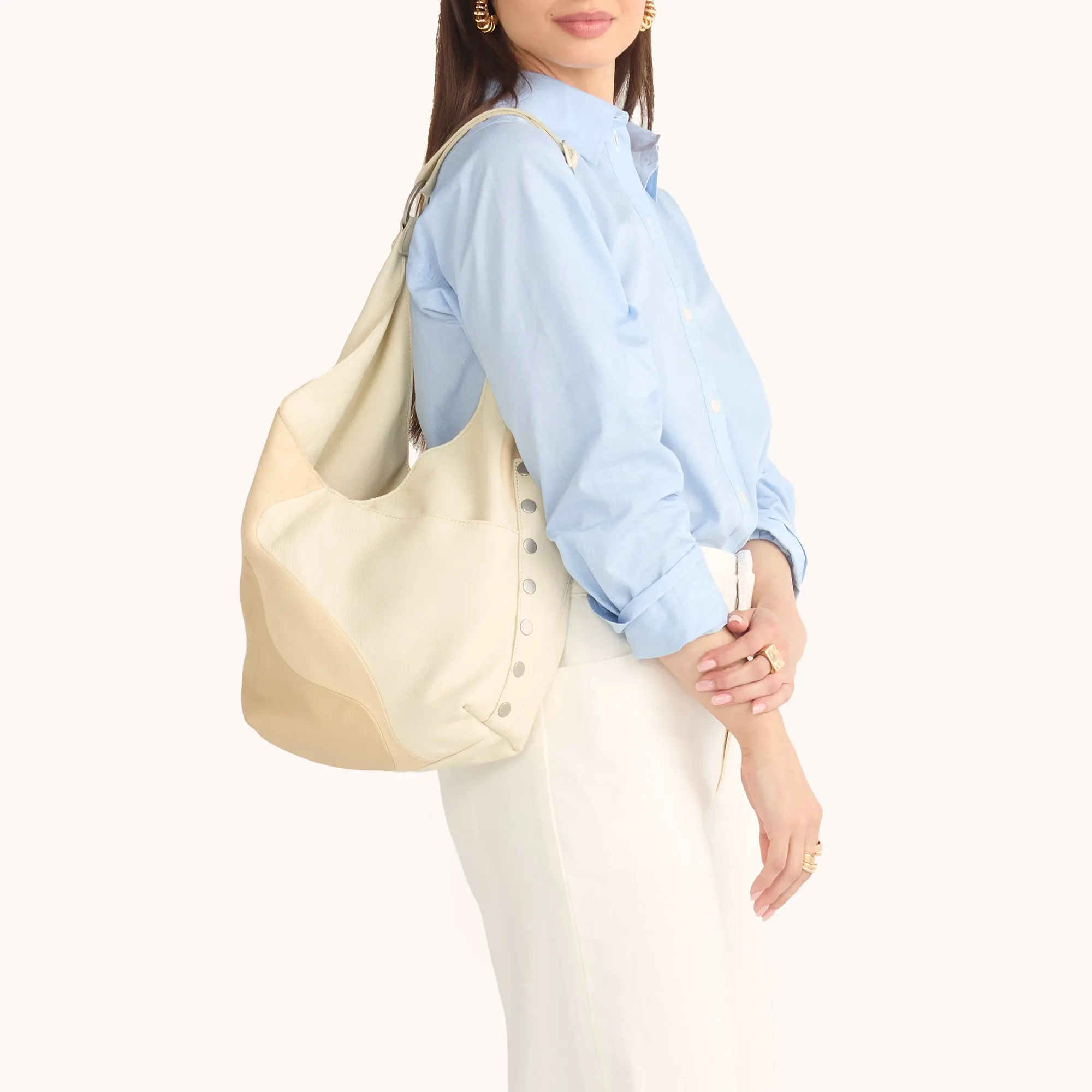 Tom Zip | Coastal Cream/Brushed Silver | Lrg