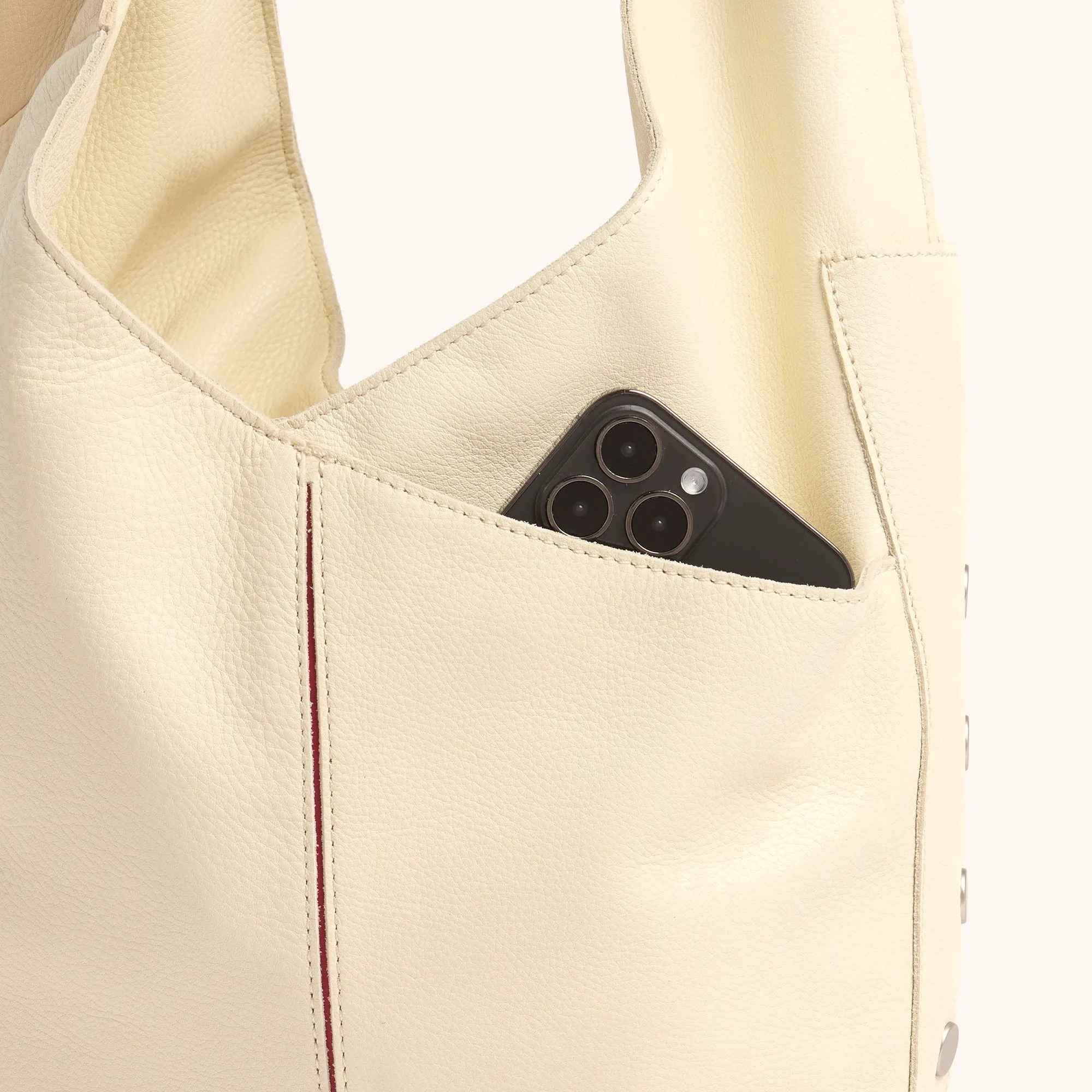 Tom Zip | Coastal Cream/Brushed Silver | Lrg