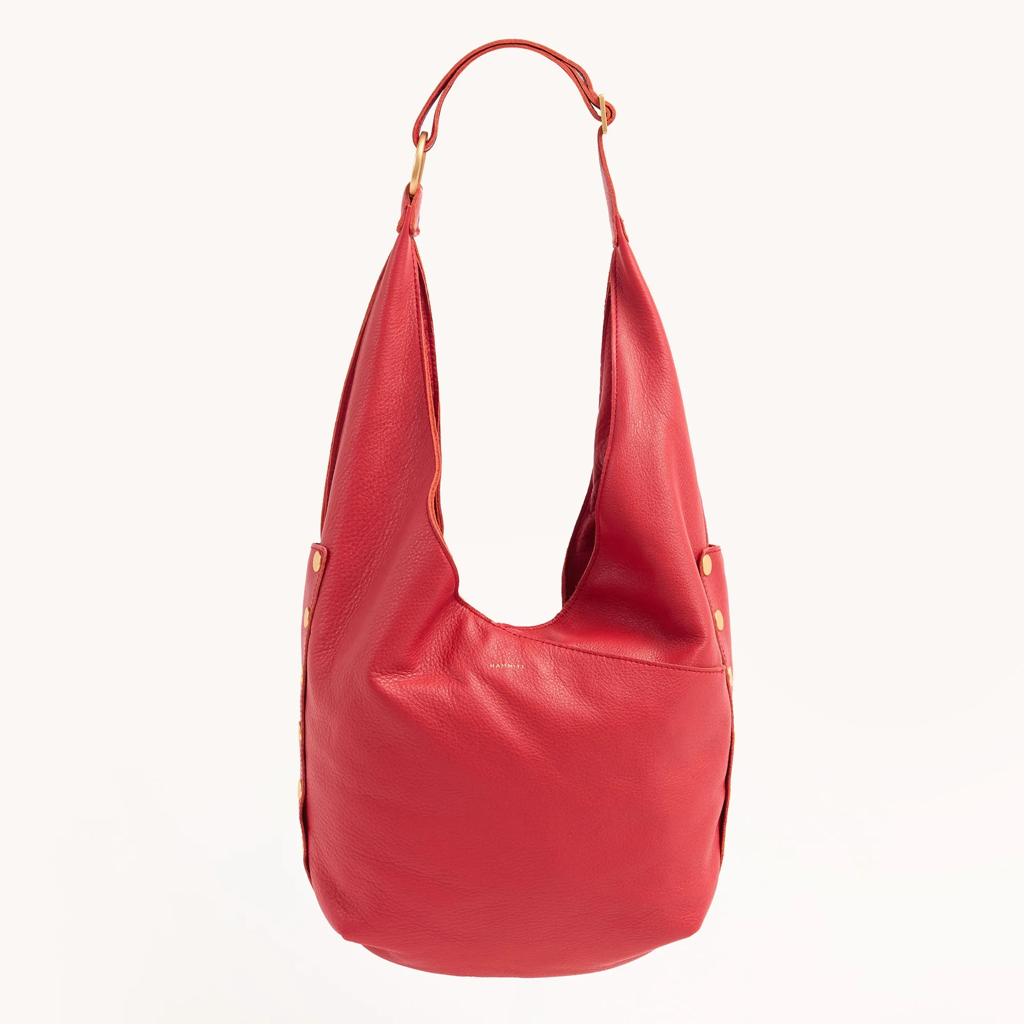 Tom Zip | Poppy Red/Brushed Gold | Lrg
