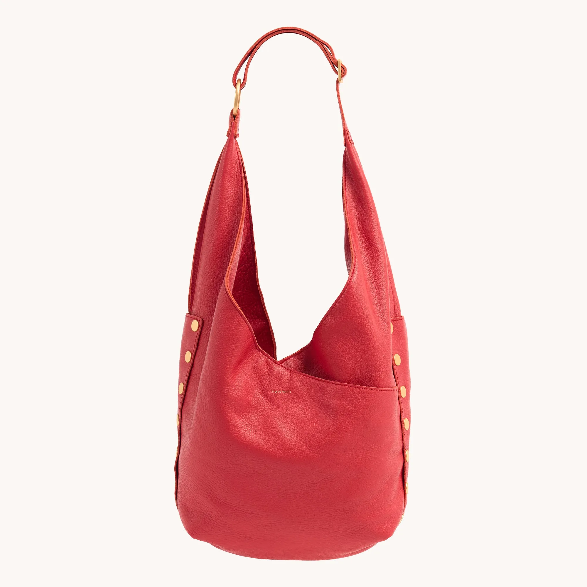 Tom Zip | Poppy Red/Brushed Gold | Lrg