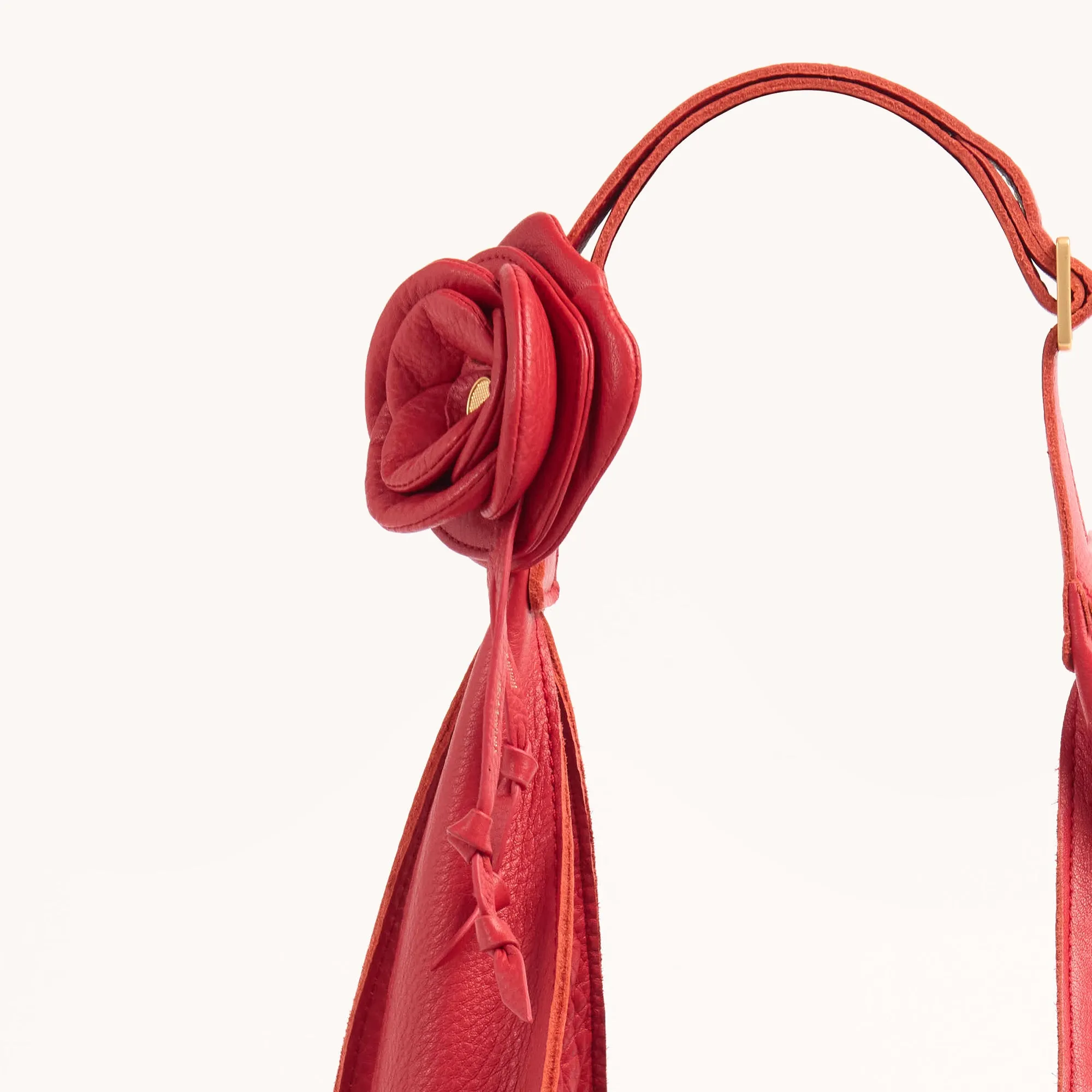 Tom Zip | Poppy Red/Brushed Gold | Lrg
