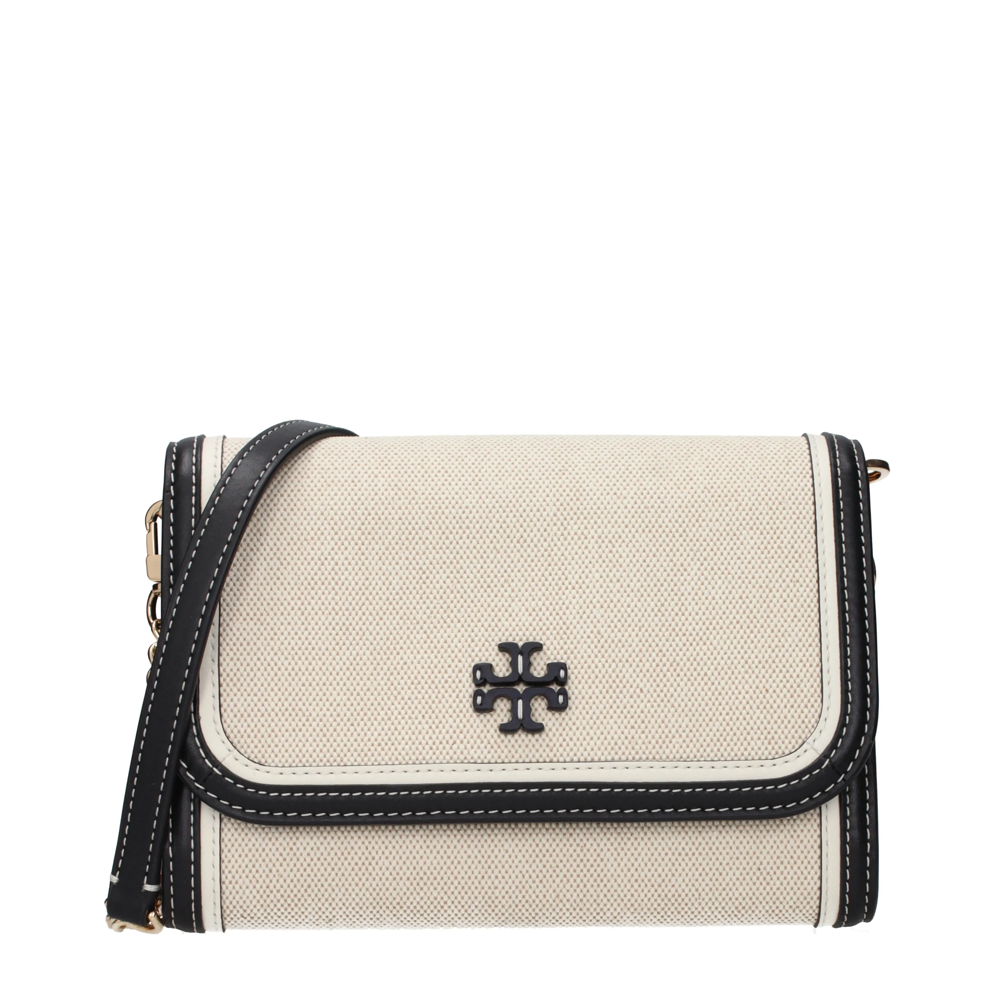 Tory Burch Pochette Emerson Woman Beige och svart