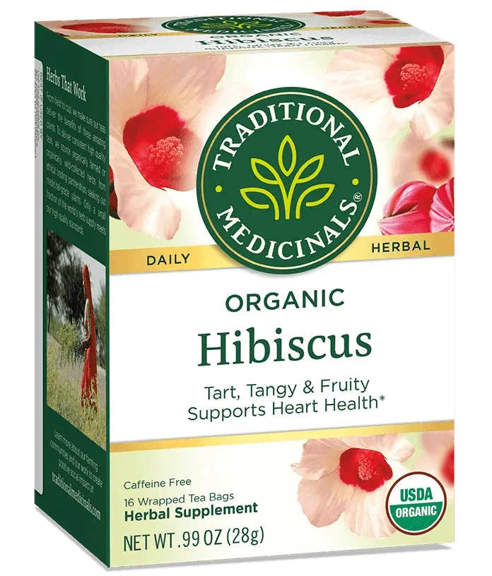 Traditional Medicinals - Organic Hibiscus Tea, 16 Bags