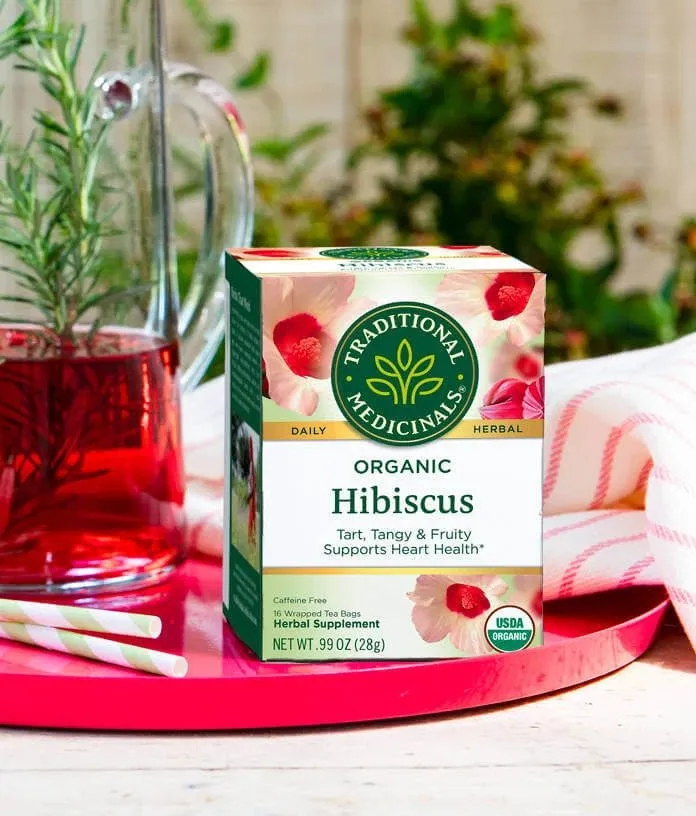 Traditional Medicinals - Organic Hibiscus Tea, 16 Bags