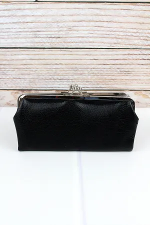 Twice as Nice Clutch Wallet in Black