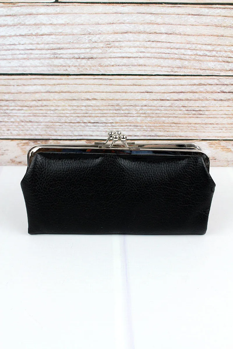 Twice as Nice Clutch Wallet in Black