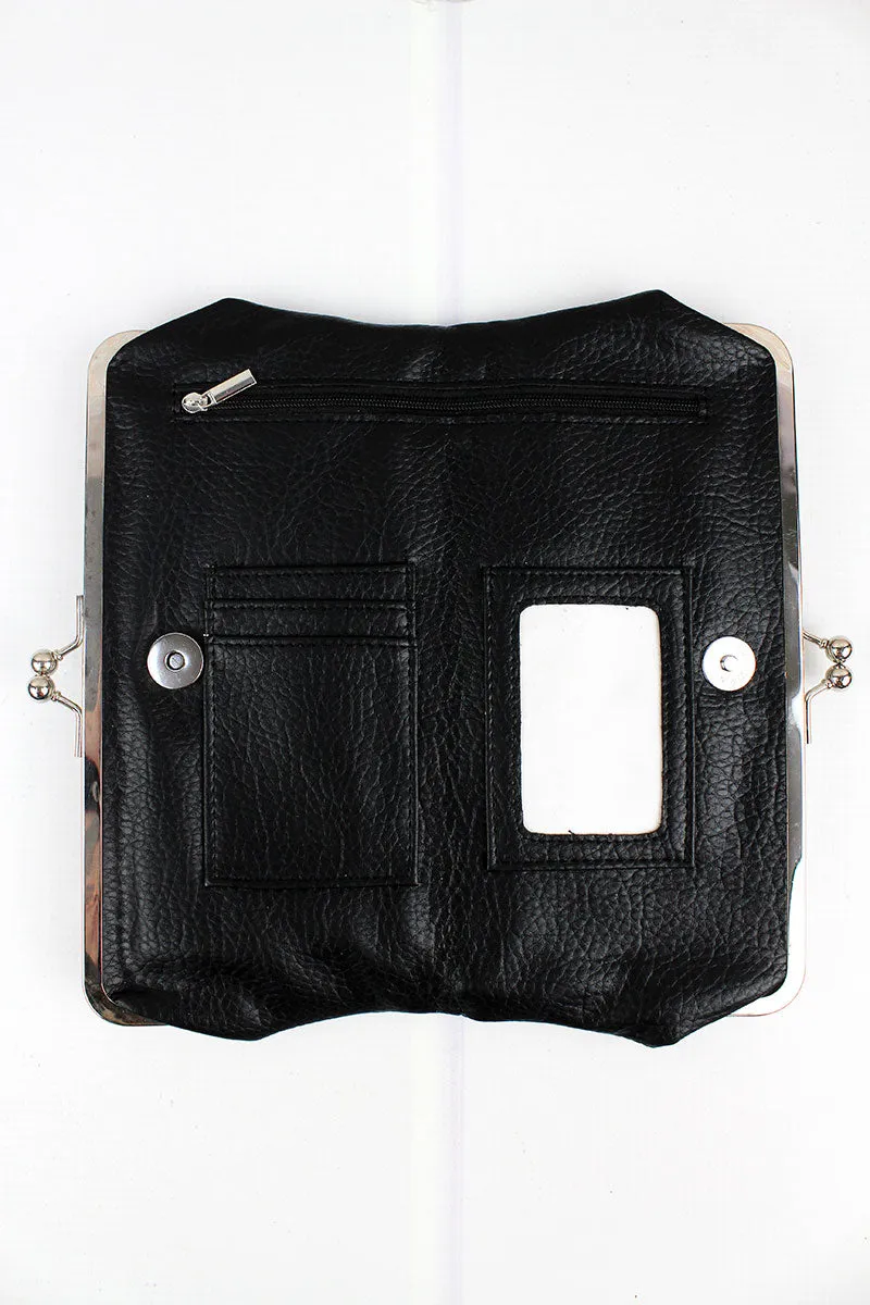 Twice as Nice Clutch Wallet in Black