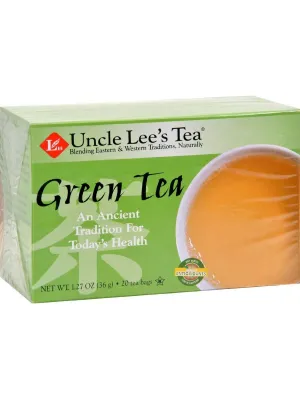 Uncle Lee's Tea, Green Tea, 20 Tea Bags