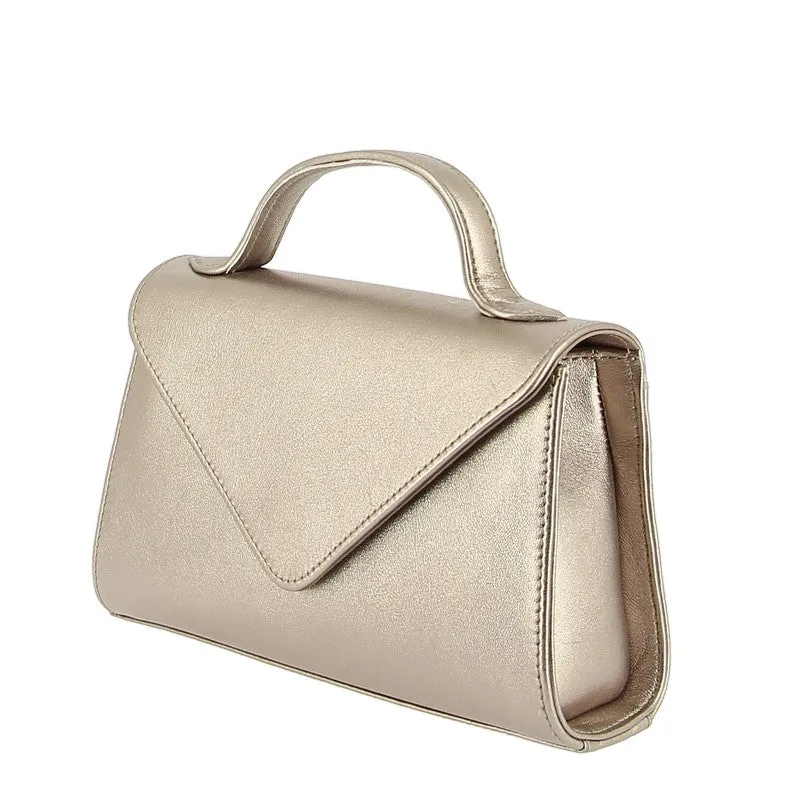 Unisa Zchiara Bronze Clutch Bag
