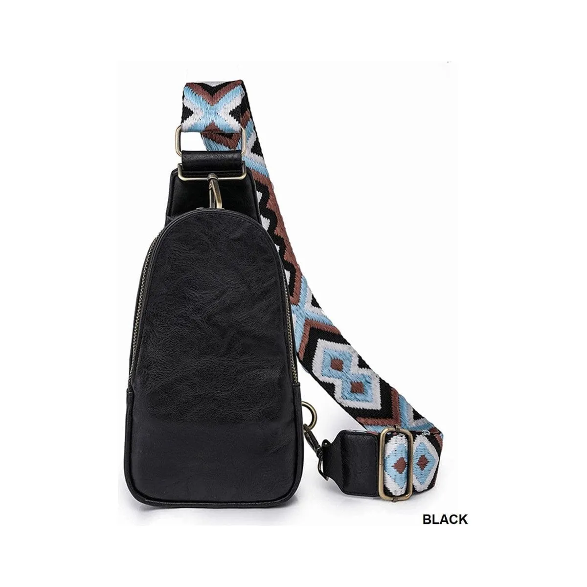 Vegan Leather Sling Cross Body Bag