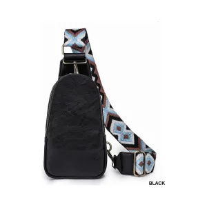 Vegan Leather Sling Cross Body Bag