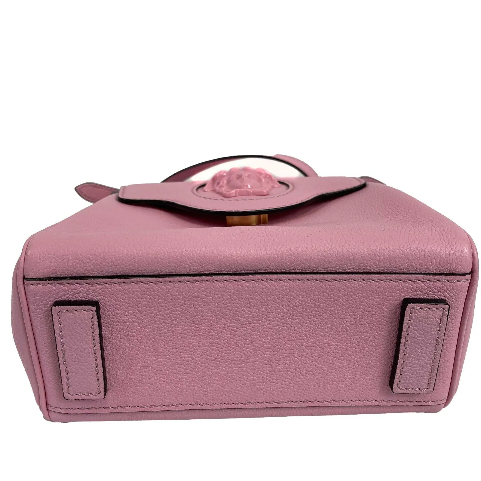 Versace - New Women's La Medusa Small Pink Top Handle w / leather & Chain Straps