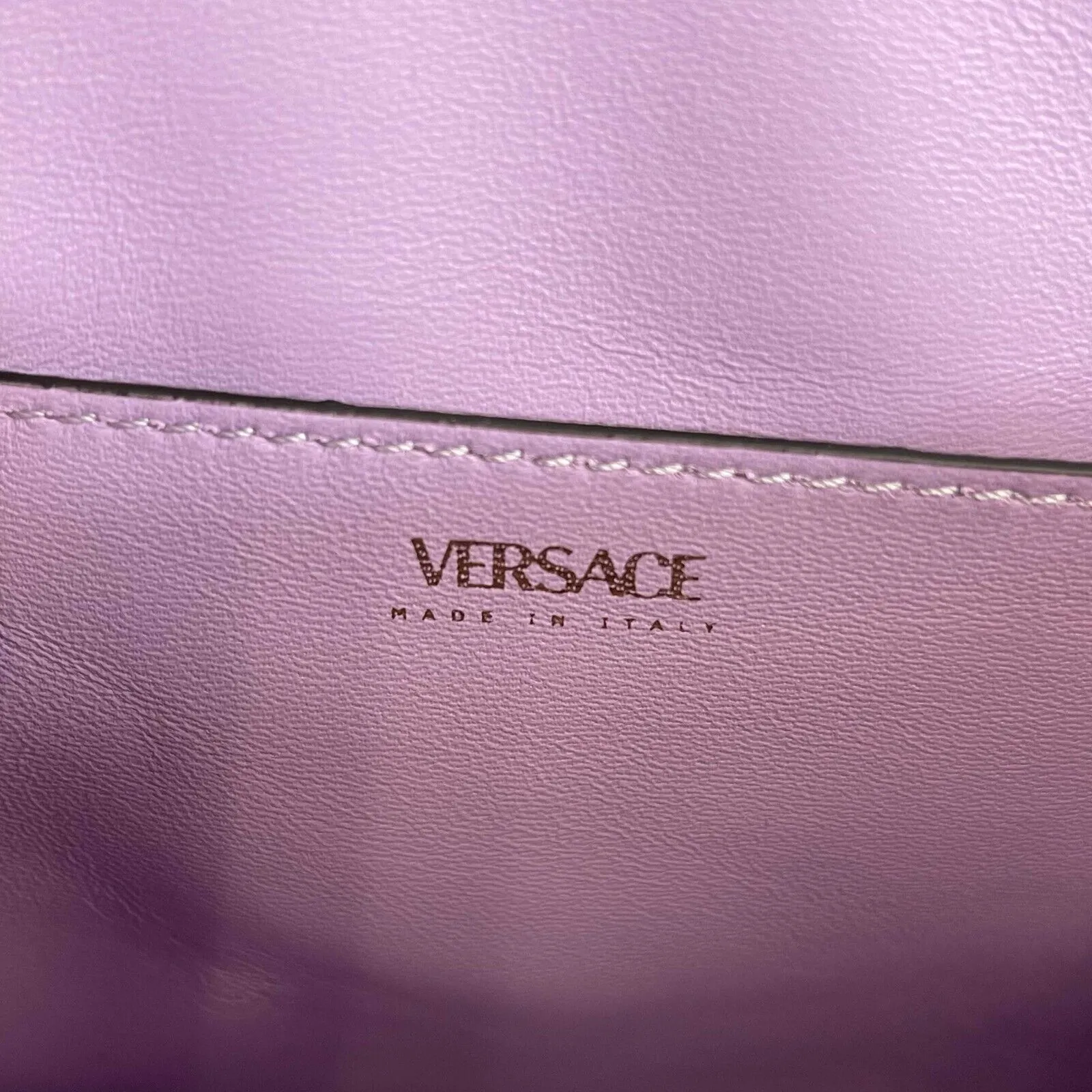 Versace - New Women's La Medusa Small Pink Top Handle w / leather & Chain Straps