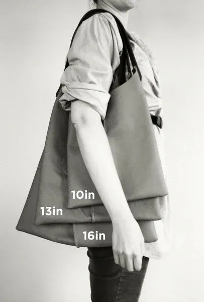 Wedge bag -  Dove white suede