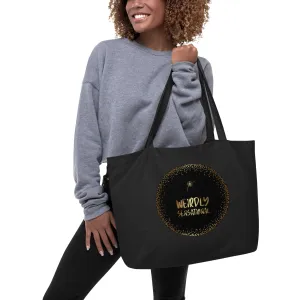 Weirdly Sensational Large organic tote bag