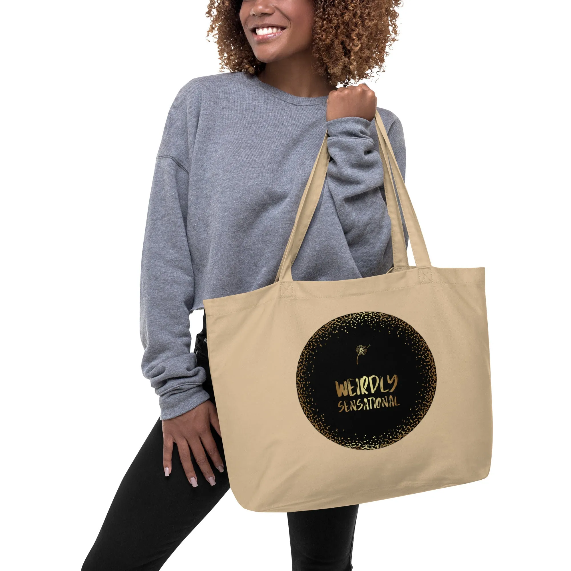 Weirdly Sensational Large organic tote bag