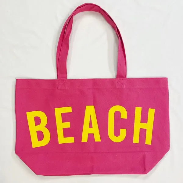 Well Made Beach Canvas Tote – Eco-Friendly Oversized Travel Bag