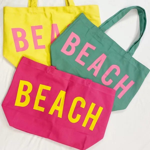 Well Made Beach Canvas Tote – Eco-Friendly Oversized Travel Bag