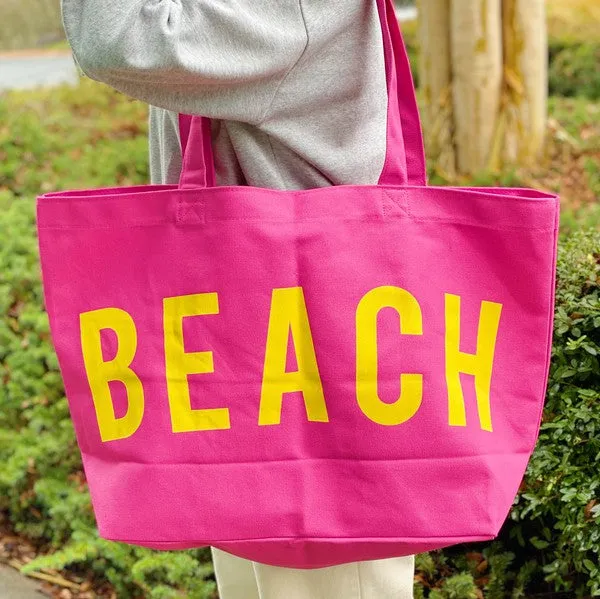 Well Made Beach Canvas Tote – Eco-Friendly Oversized Travel Bag