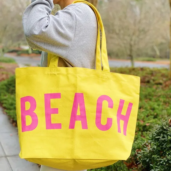 Well Made Beach Canvas Tote – Eco-Friendly Oversized Travel Bag