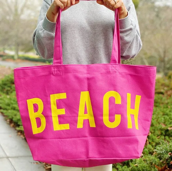 Well Made Beach Canvas Tote – Eco-Friendly Oversized Travel Bag
