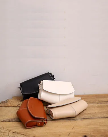 White Leather Purse White Crossbody Purse Cute White Purse Crossbody Women's Bags Crossbody