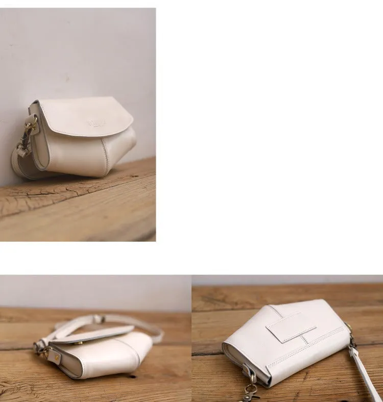 White Leather Purse White Crossbody Purse Cute White Purse Crossbody Women's Bags Crossbody