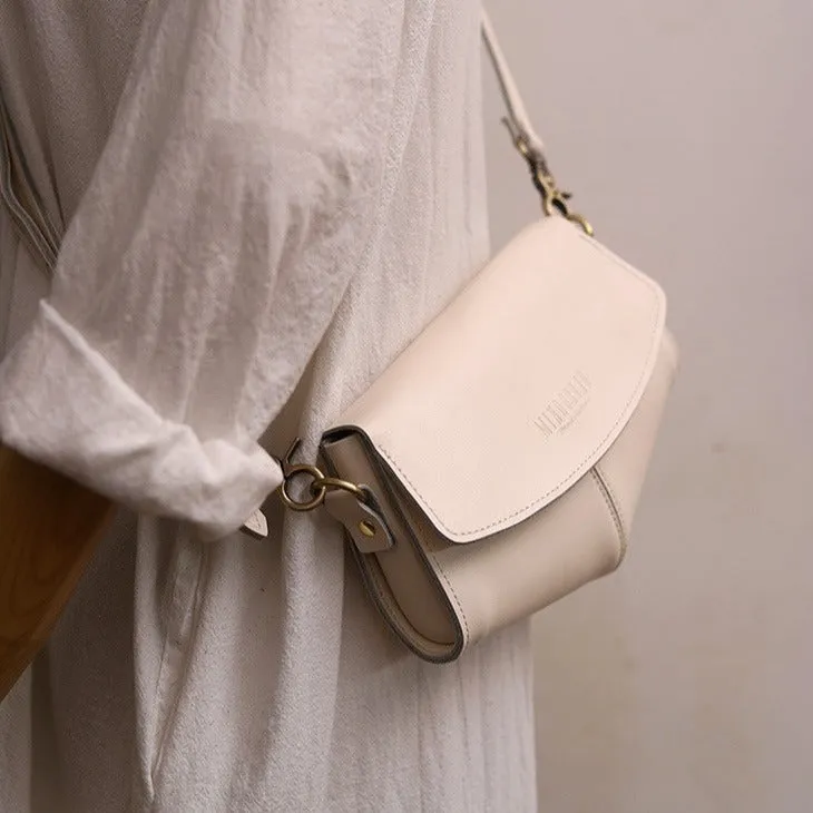 White Leather Purse White Crossbody Purse Cute White Purse Crossbody Women's Bags Crossbody