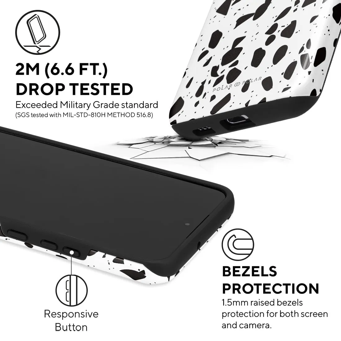 White Rocky Road Terrazzo Custom - Samsung Galaxy S22  5G Case