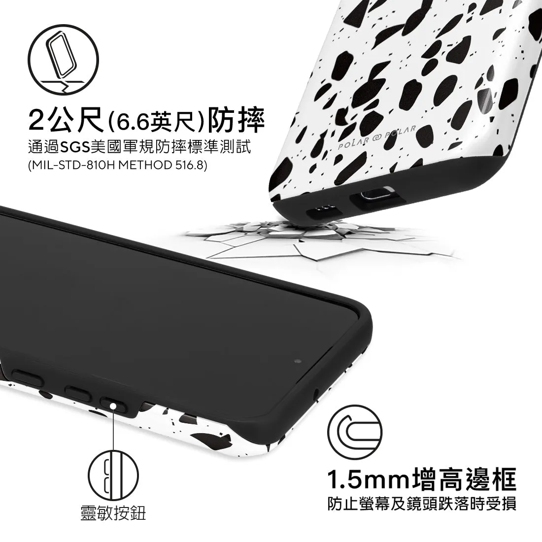 White Rocky Road Terrazzo Custom - Samsung Galaxy S22  5G Case