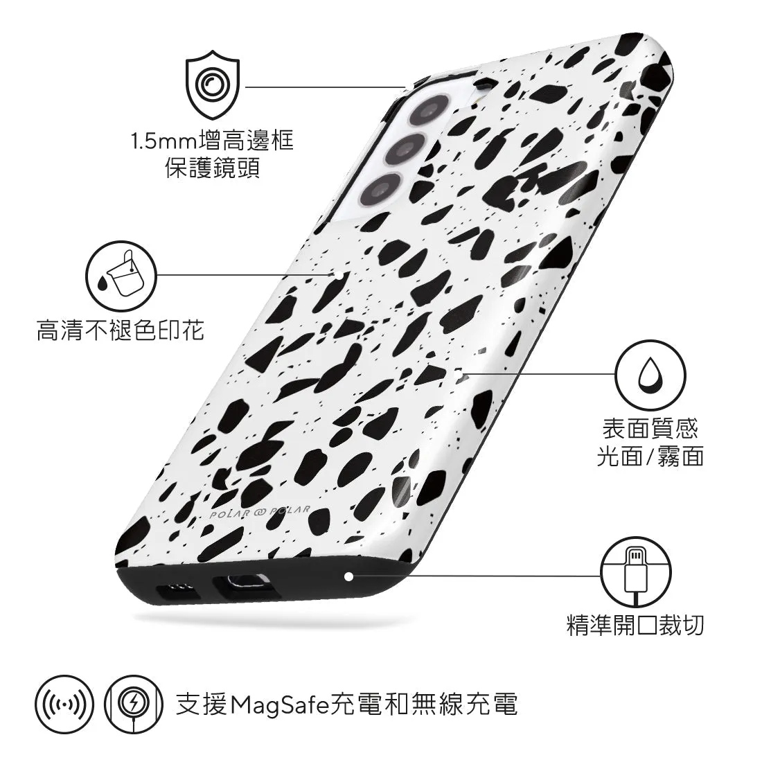 White Rocky Road Terrazzo Custom - Samsung Galaxy S22  5G Case