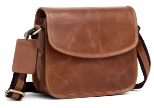 WILDHORN® Leather Crossbody Bag for Women- Small Vintage Crossover Fashion Purse Long Over the Shoulder Sling For Everyday