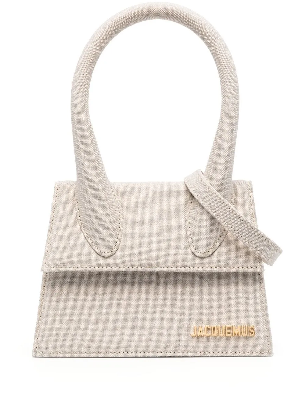 Women's Le Chiquito Moyen Leather Handbag in Grey | Size UNI | 213BA002