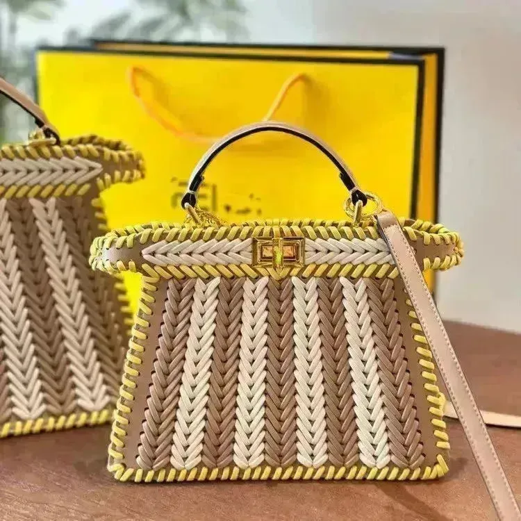 Woven Textured Luxury Designer Bag