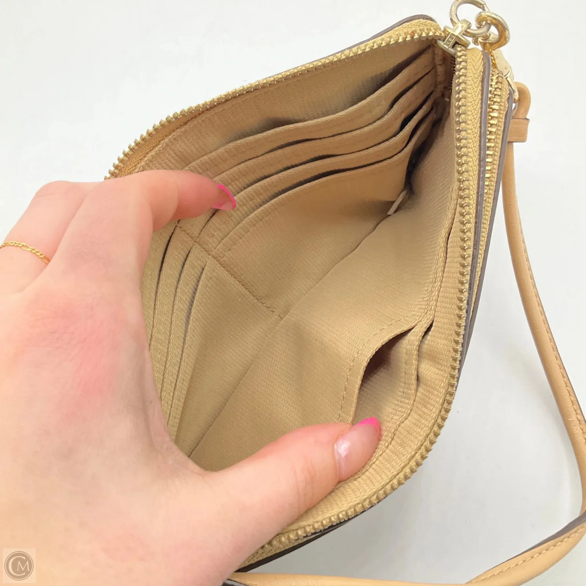Wristlet Designer By Coach, Size: Medium