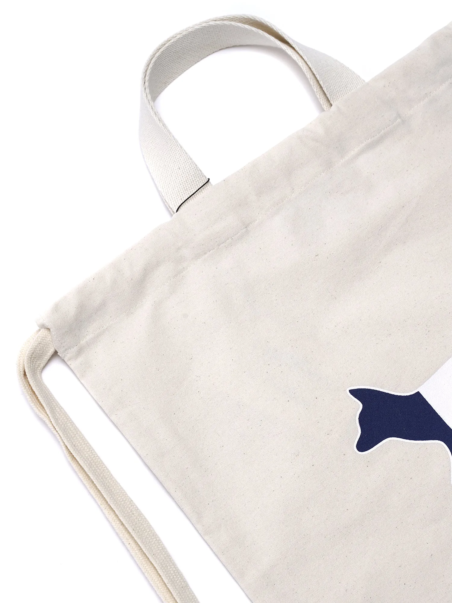 W_TRICOLOR FOX TOTE BACKPACK_ECRU