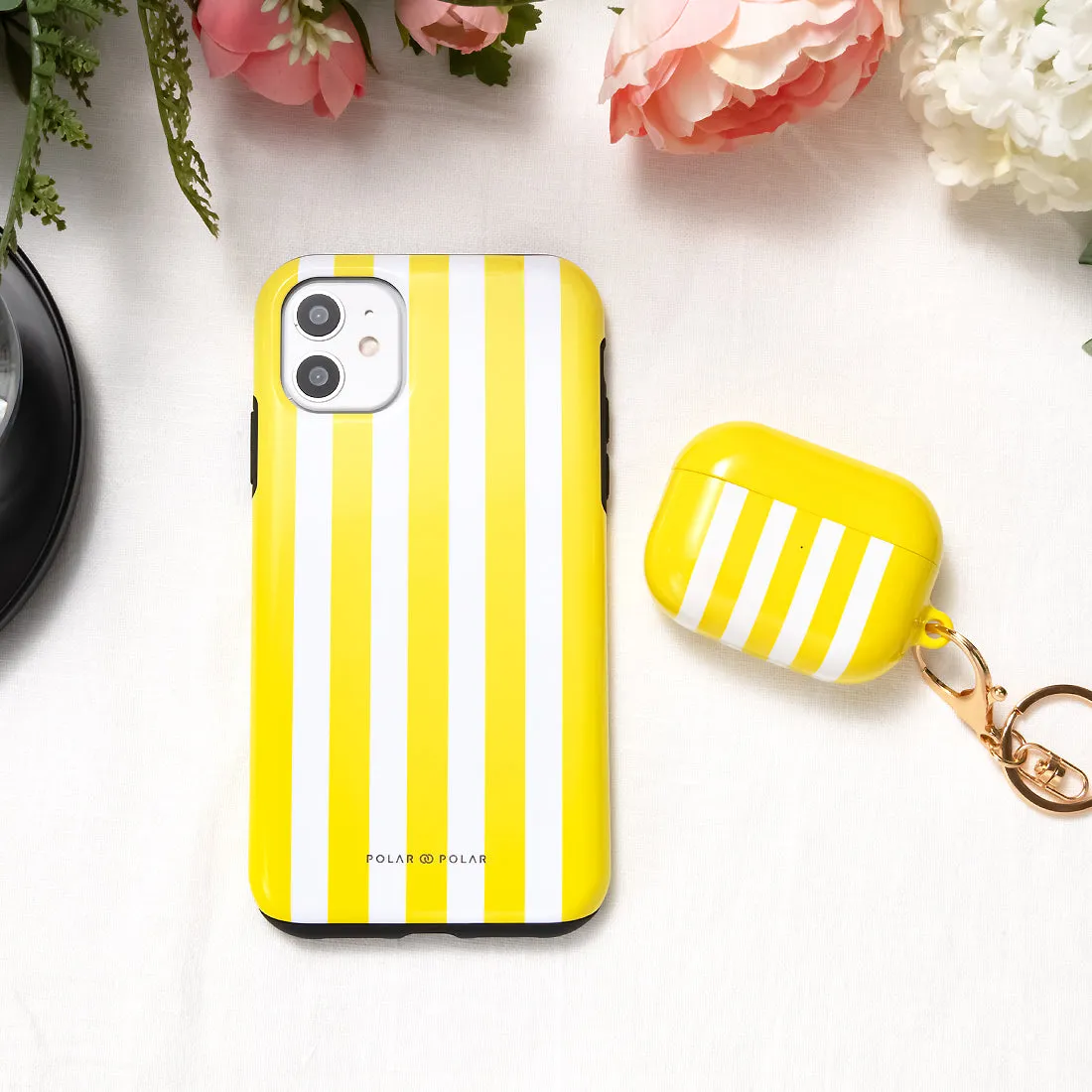 Yellow Stripe Custom - iPhone 12 Case