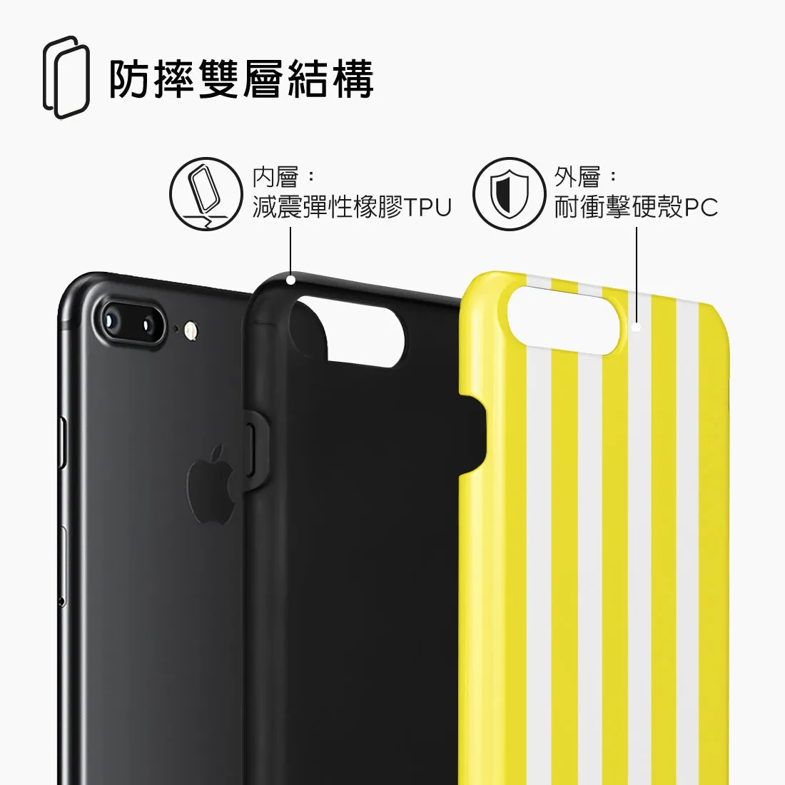 Yellow Stripe Custom - iPhone 8 Plus/7 Plus Case