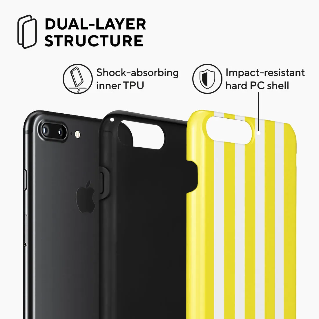 Yellow Stripe Custom - iPhone 8 Plus/7 Plus Case