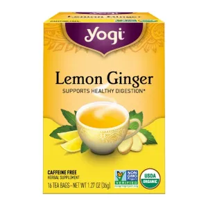 Yogi Tea | Lemon Ginger Tea| Herbal Tea | 16 Tea Bags | Digestion Support