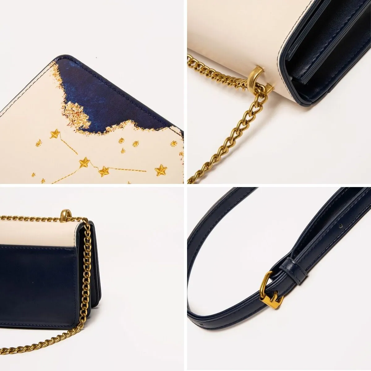 Zodiac Virgo Embroidery Crossbody Bag